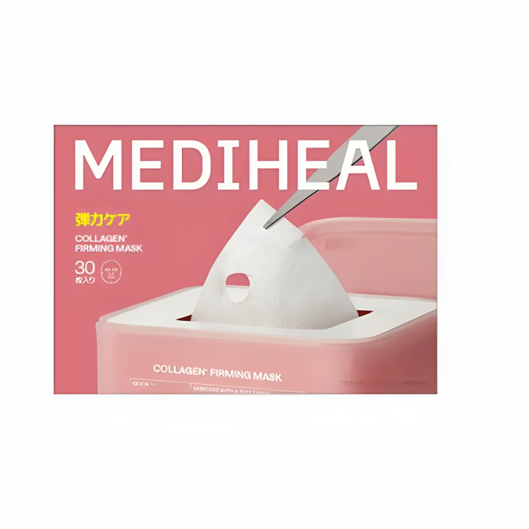 Mediheal collagen firming mask packaging on a white background
