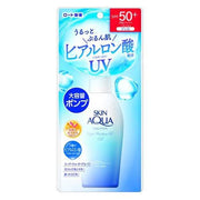 SKIN AQUA sunscreen gel packaging with Japanese text on a white background