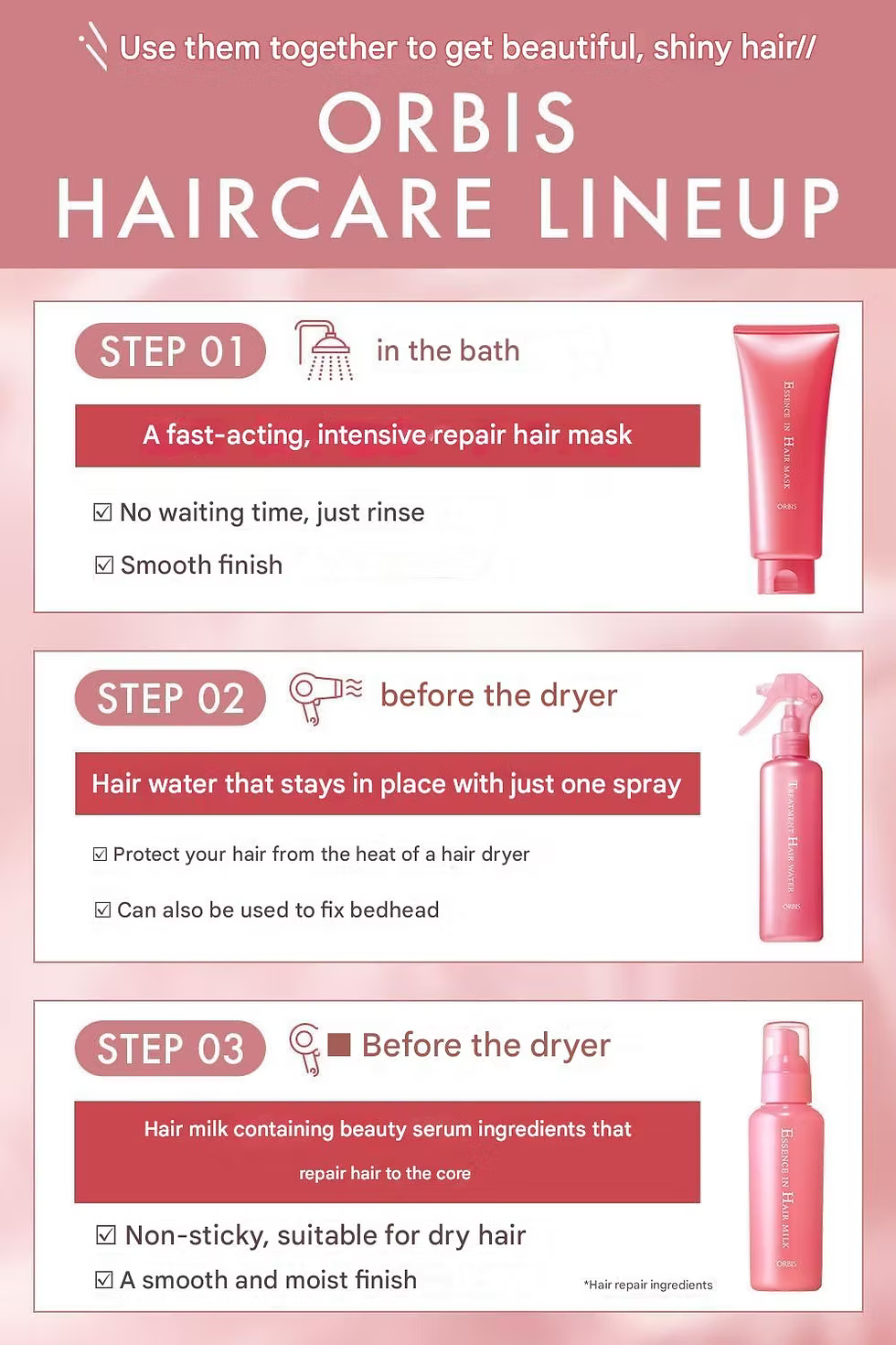 Orbis Treatment Hair Water 180ml